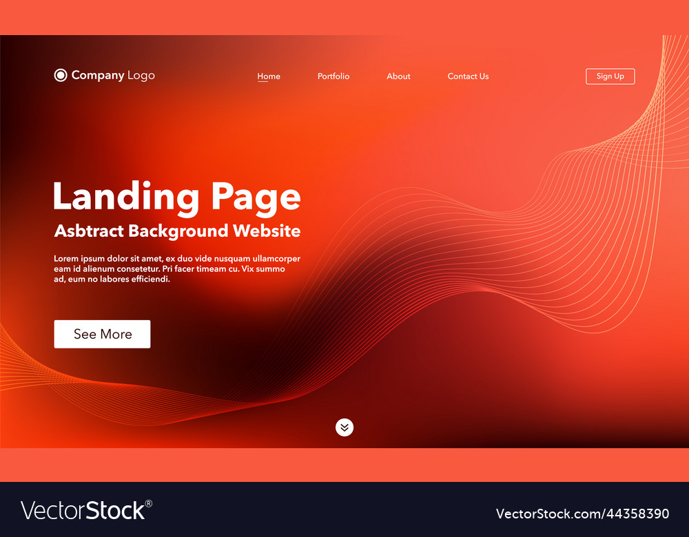 Landing page abstract background website template
