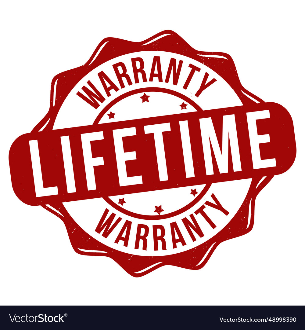 Lifetime warranty grunge rubber stamp Royalty Free Vector