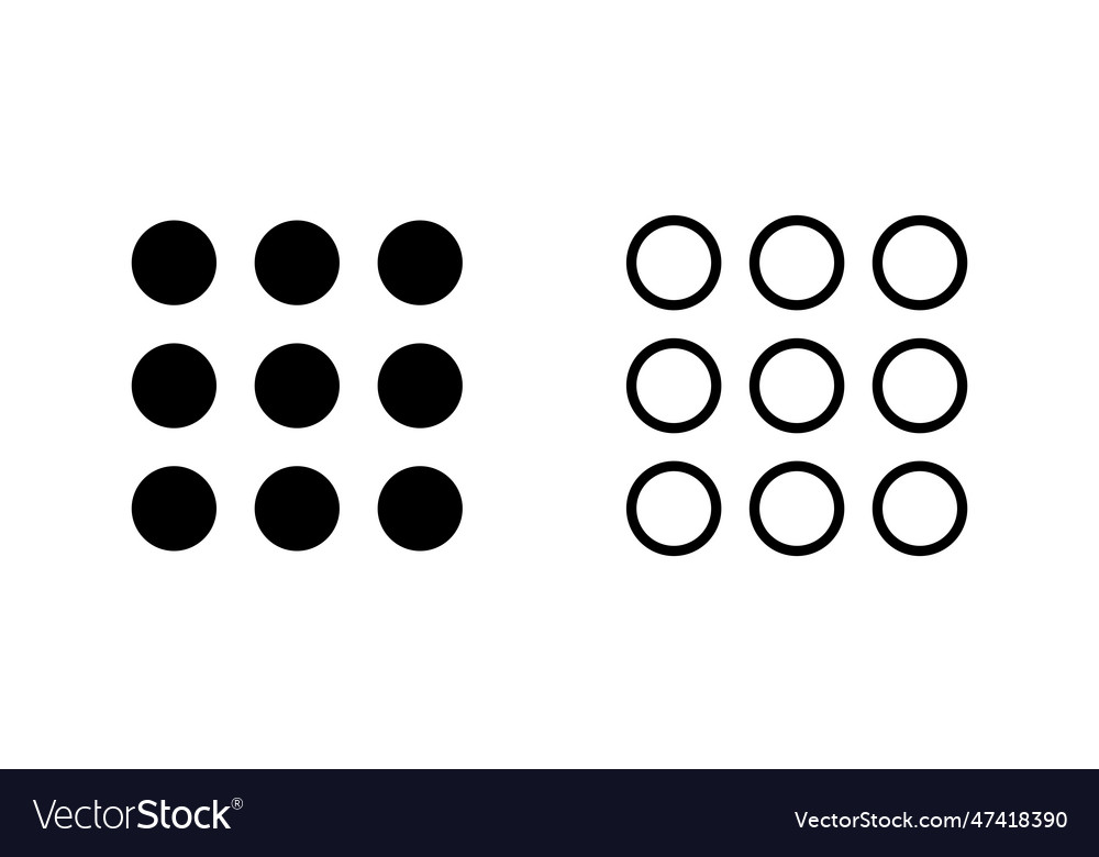 Menu icon set web hamburger symbol