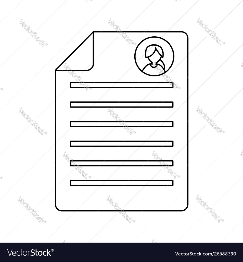 Outline summary icon simple style isolated