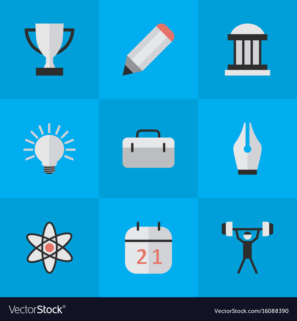 Set of simple knowledge icons