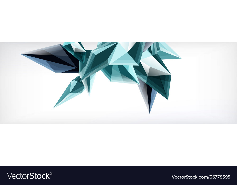 3d triangles and pyramids abstract vector image 3d triangles and pyramids abstract