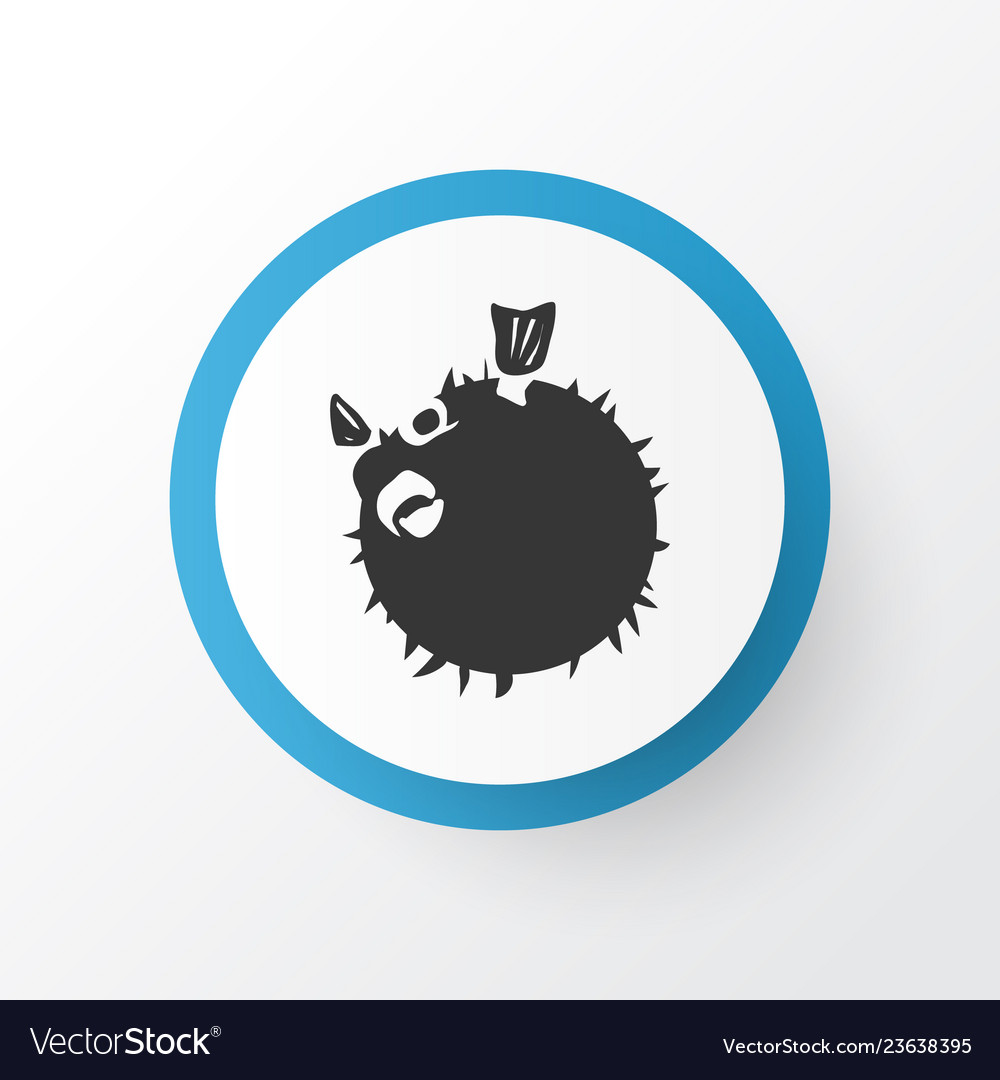 Blowfish icon symbol premium quality isolated