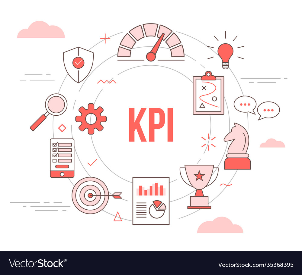 Kpi concept speedometer strategy chess plan chart