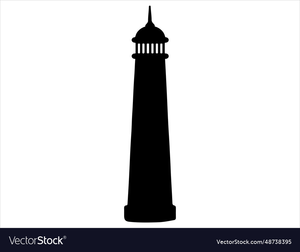 Lighthouse Silhouette Art Royalty Free Vector Image