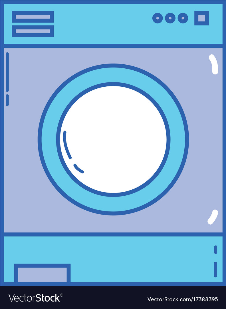 Nice washing machine technology to clean Vector Image