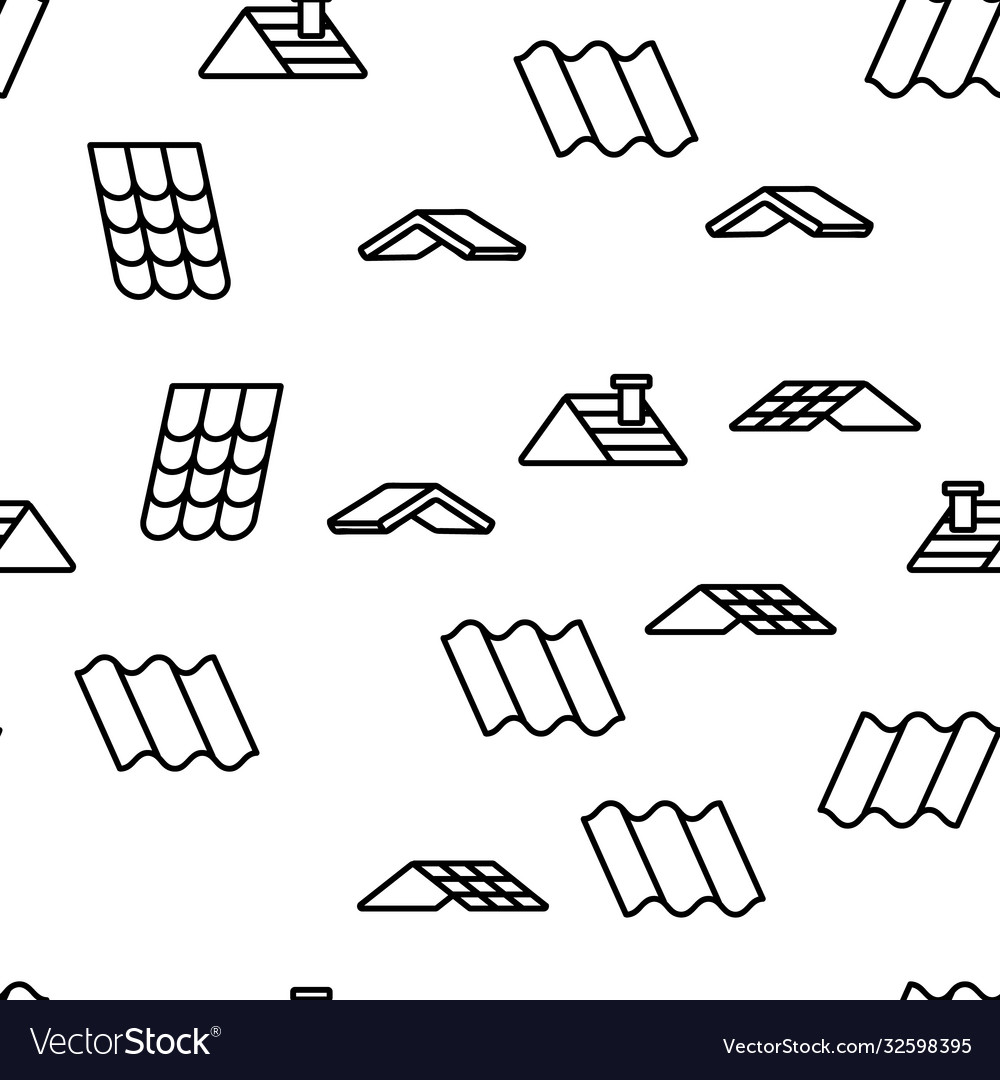 Roof construction seamless pattern Royalty Free Vector Image