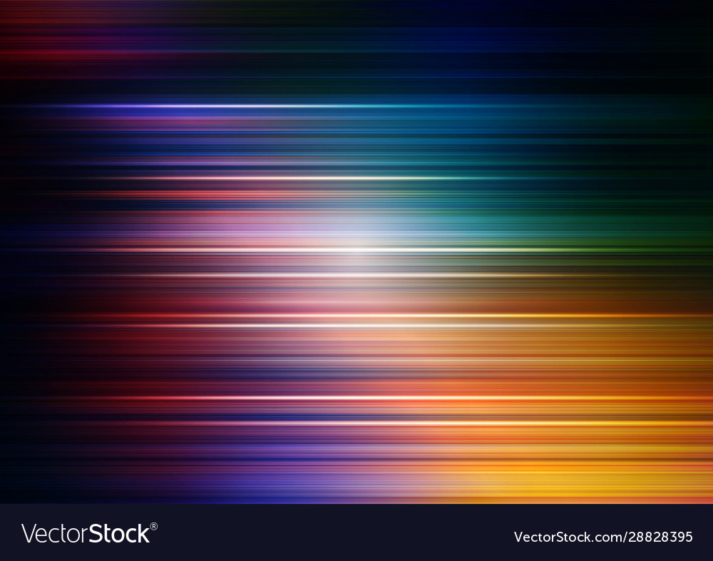 Speed lines with lighting and colorful background vector image Speed lines with lighting and colorful background