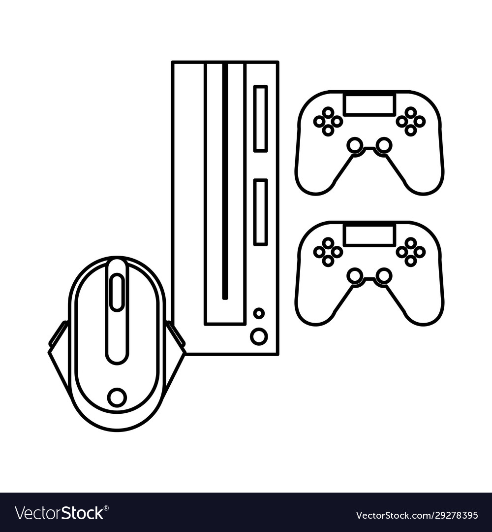 Video game console with controls