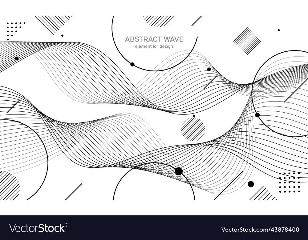 Abstract wave element for design digital Vector Image Abstract wave element for design digital