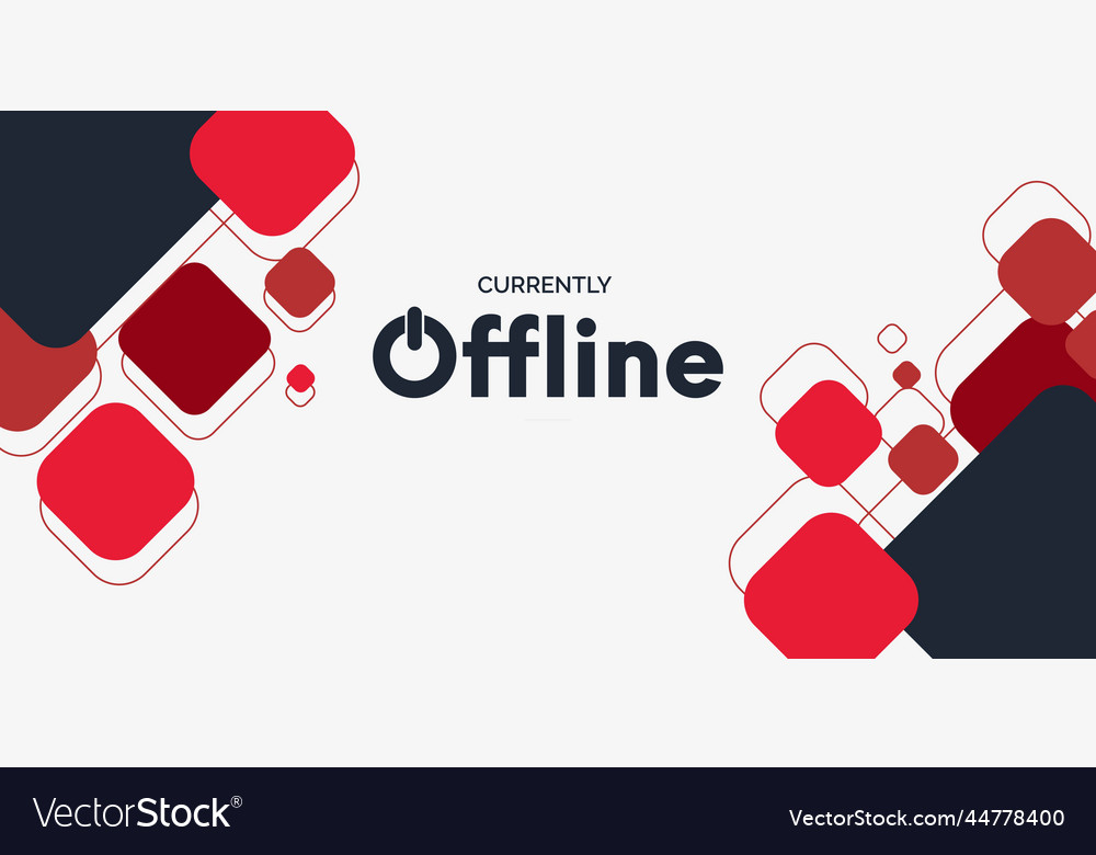 Currently offline social media background
