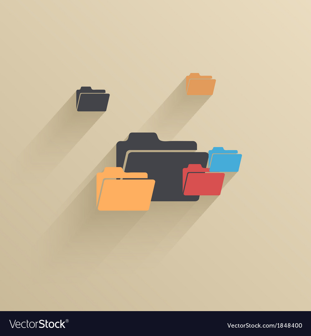 Modern Flat Icon Set - UI Elements
