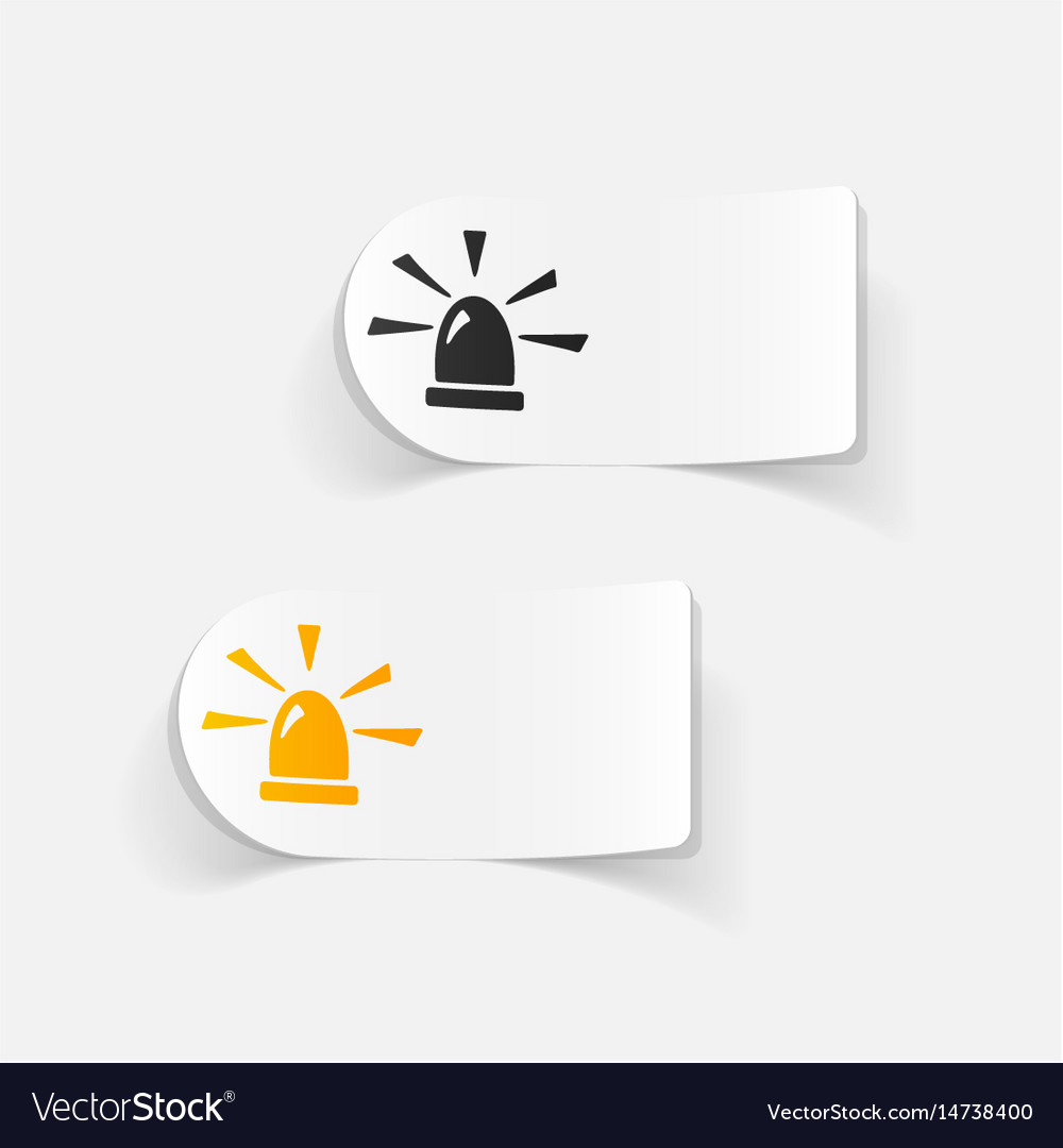 Realistic design element flasher