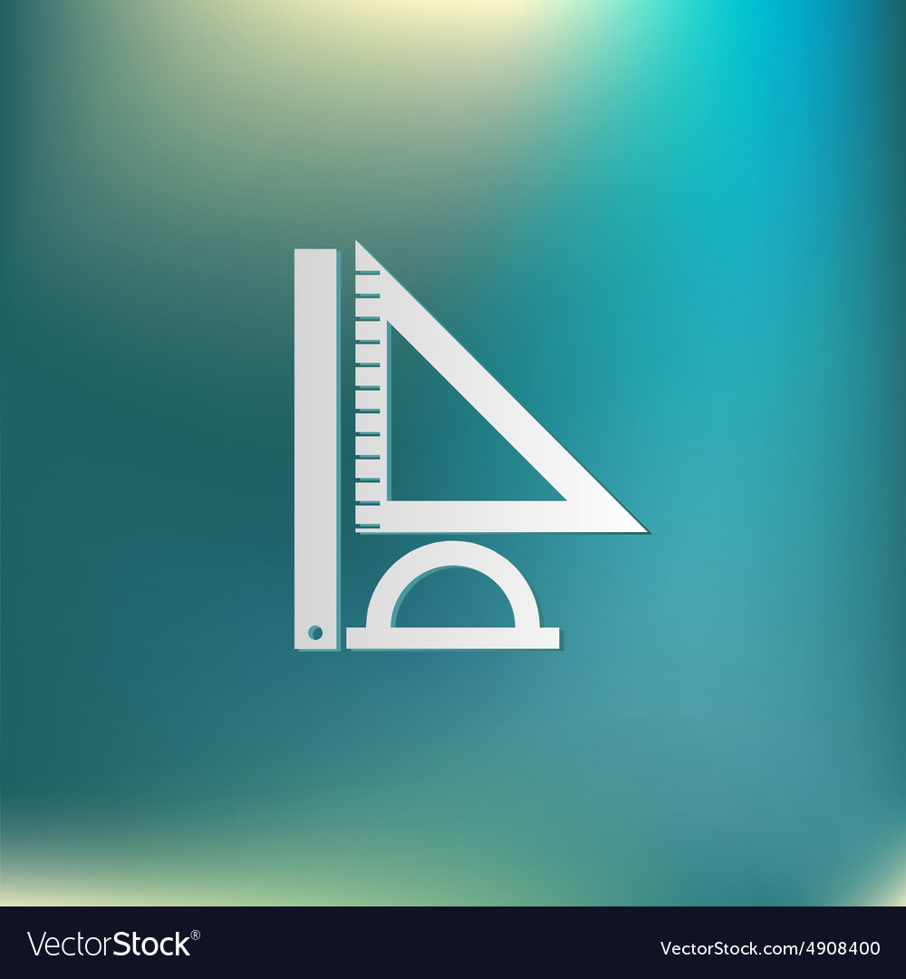 Ruler protractor triangle symbol of geometry