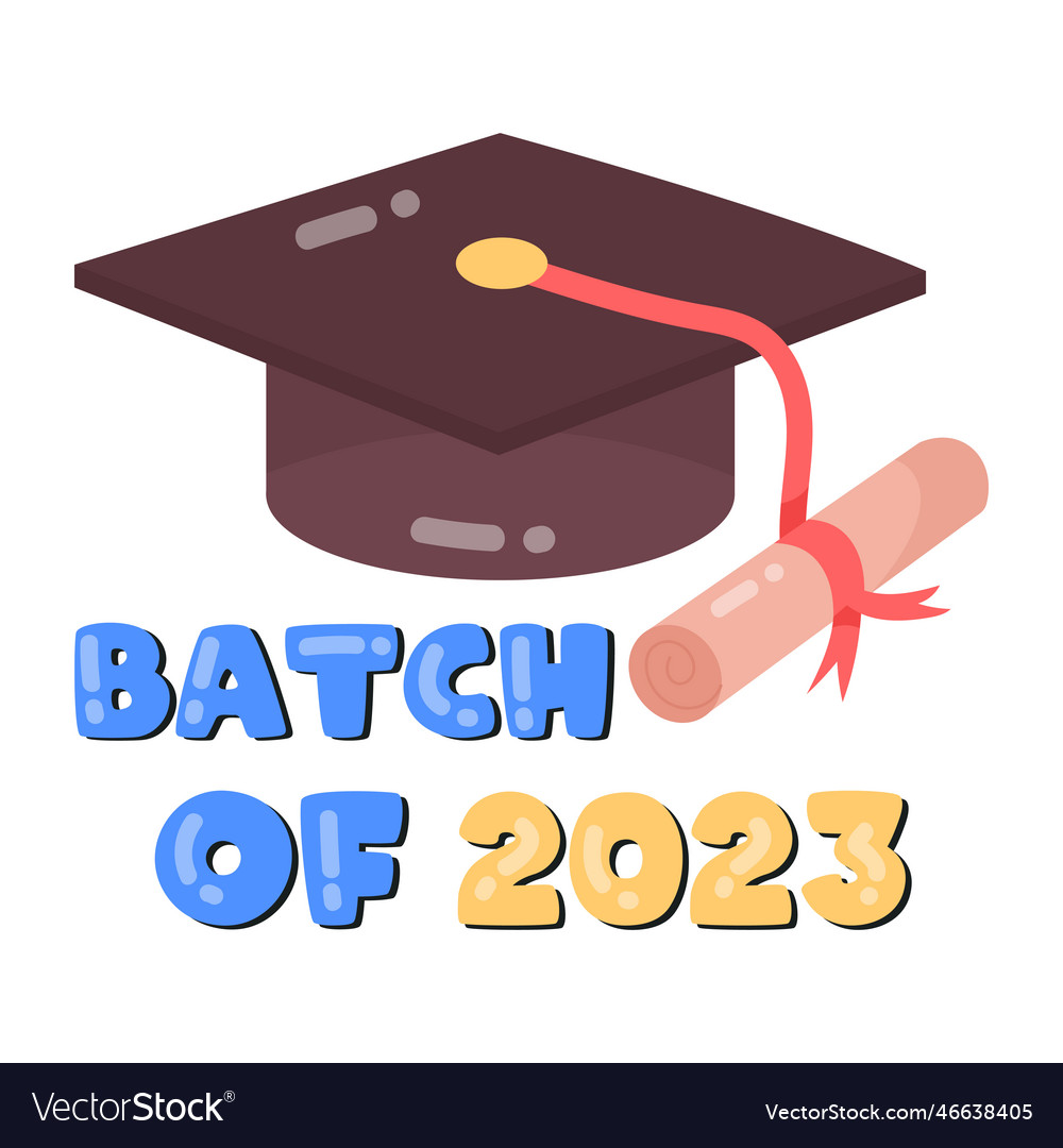 2023 batch Royalty Free Vector Image - VectorStock