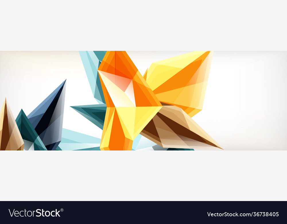 3d triangles and pyramids abstract vector image 3d triangles and pyramids abstract