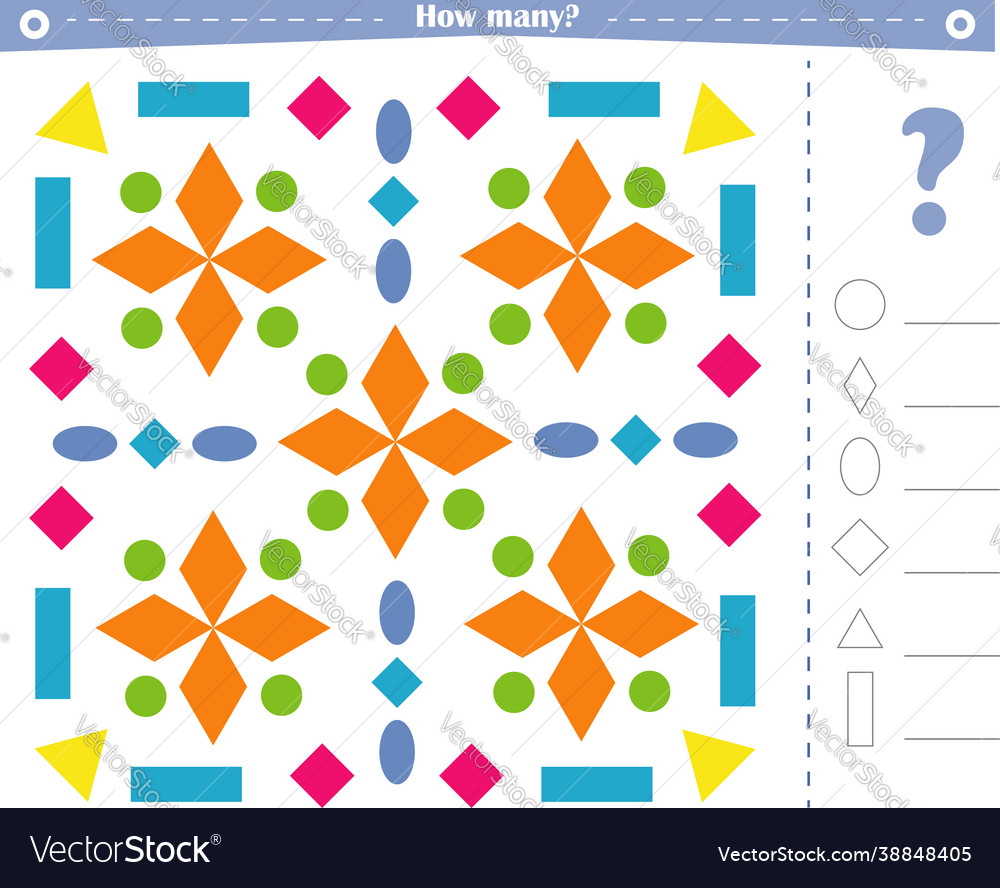 A game for children count all indicated vector image A game for children count all indicated