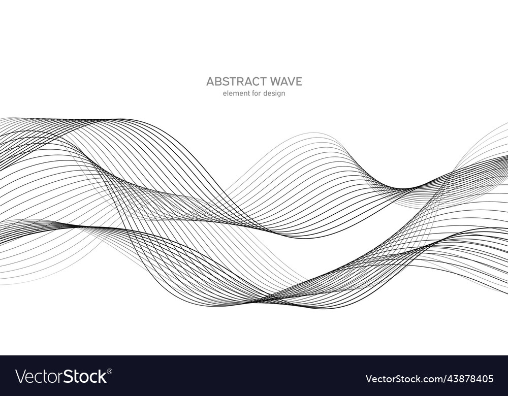 Abstract wave element for design digital Vector Image Abstract wave element for design digital