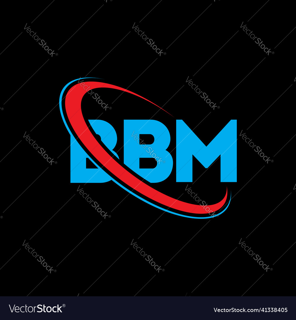 Bbm logo letter letter logo design Royalty Free Vector Image