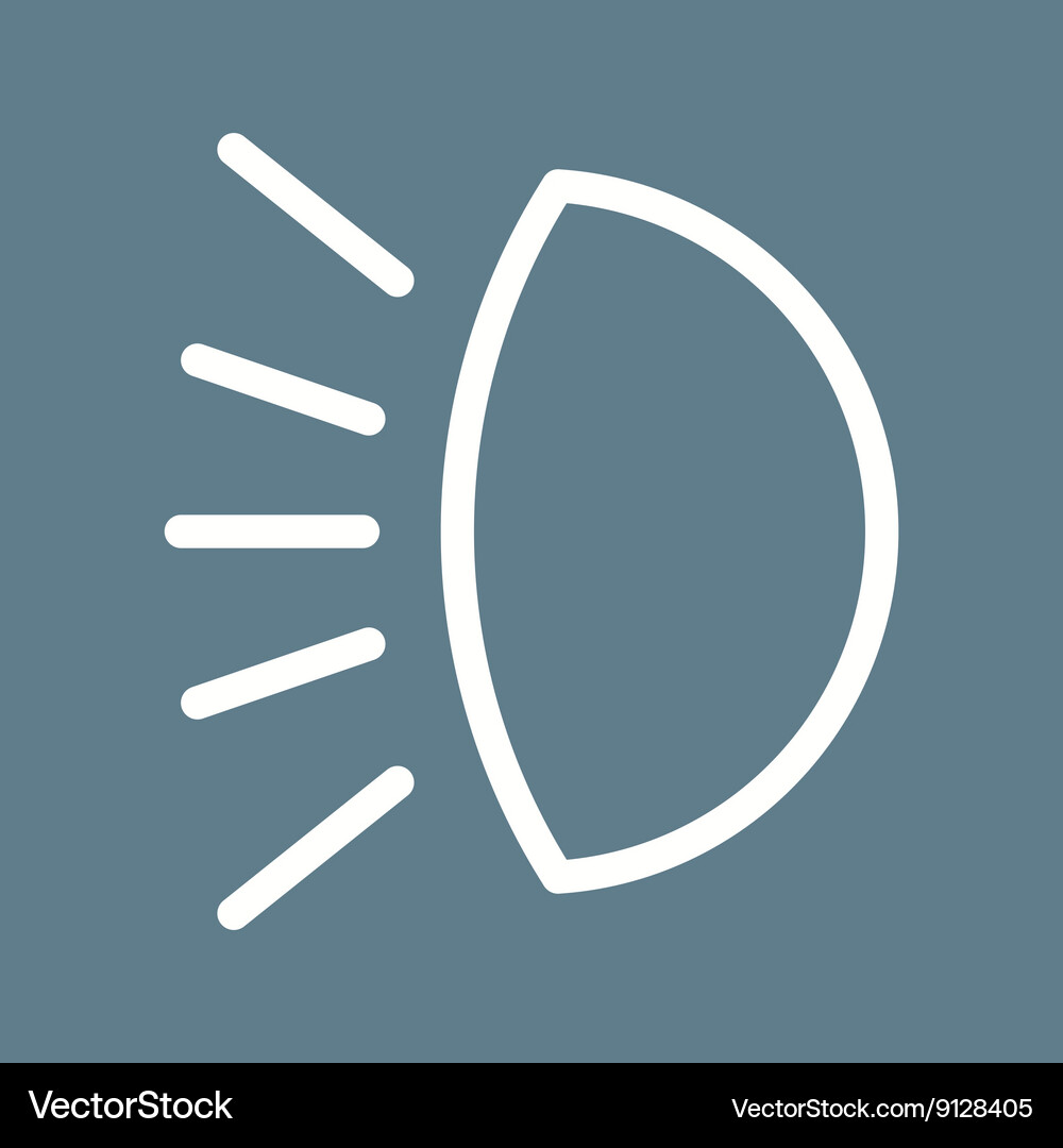 Car Headlight Royalty Free Vector Image - VectorStock