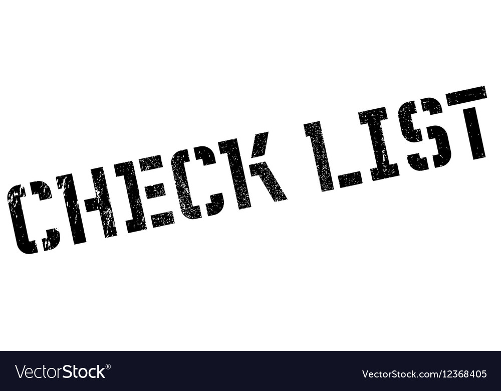 Check list stamp