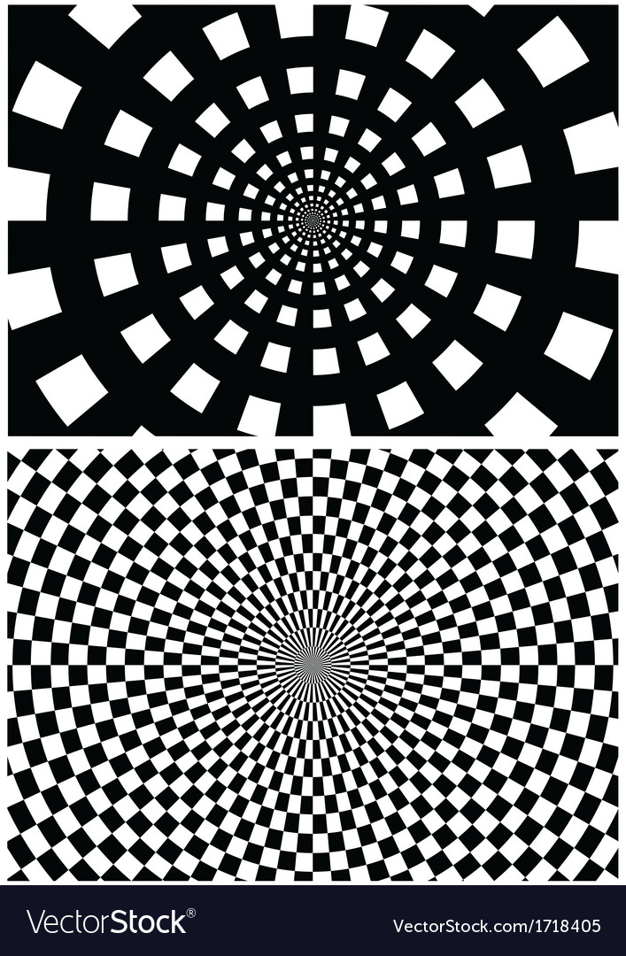 Dynamic Circular Checkerboard Pattern