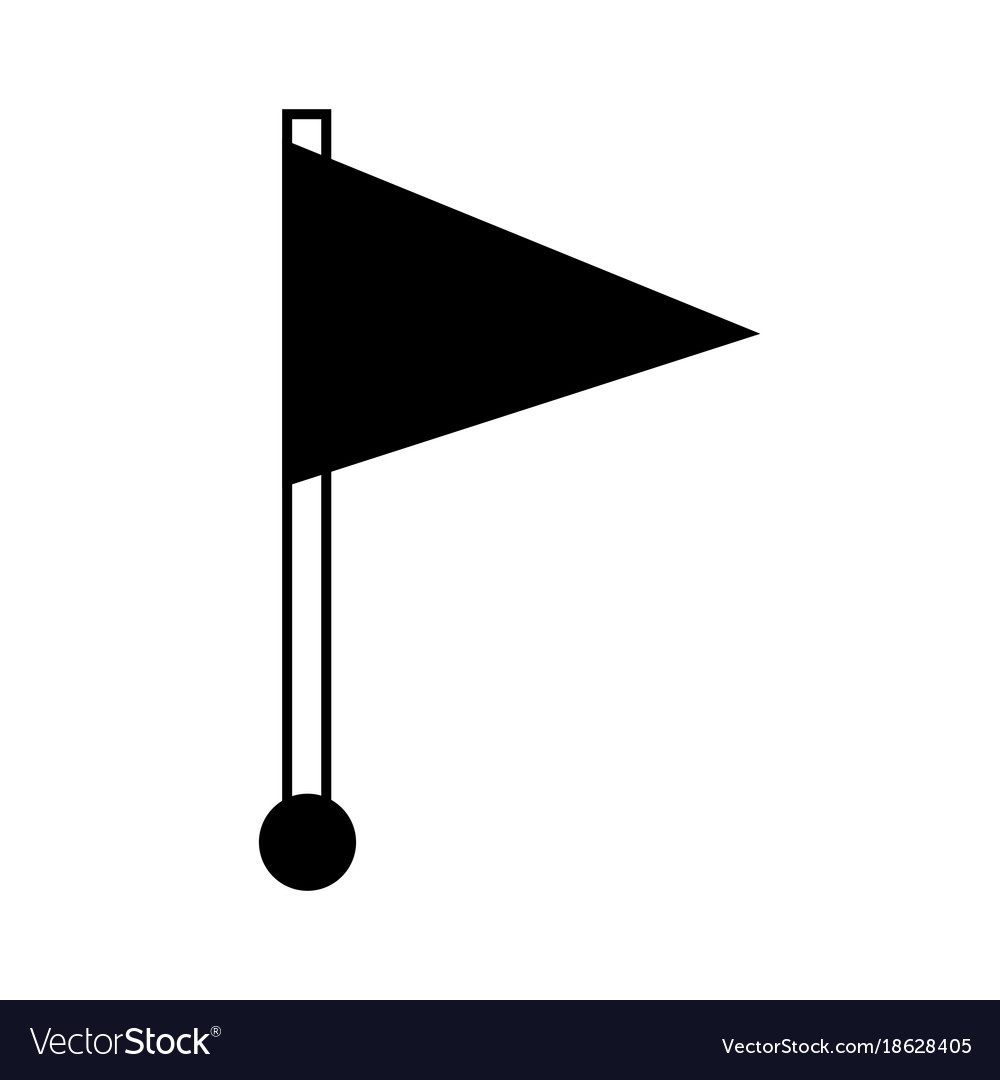 Flag pin location web symbol