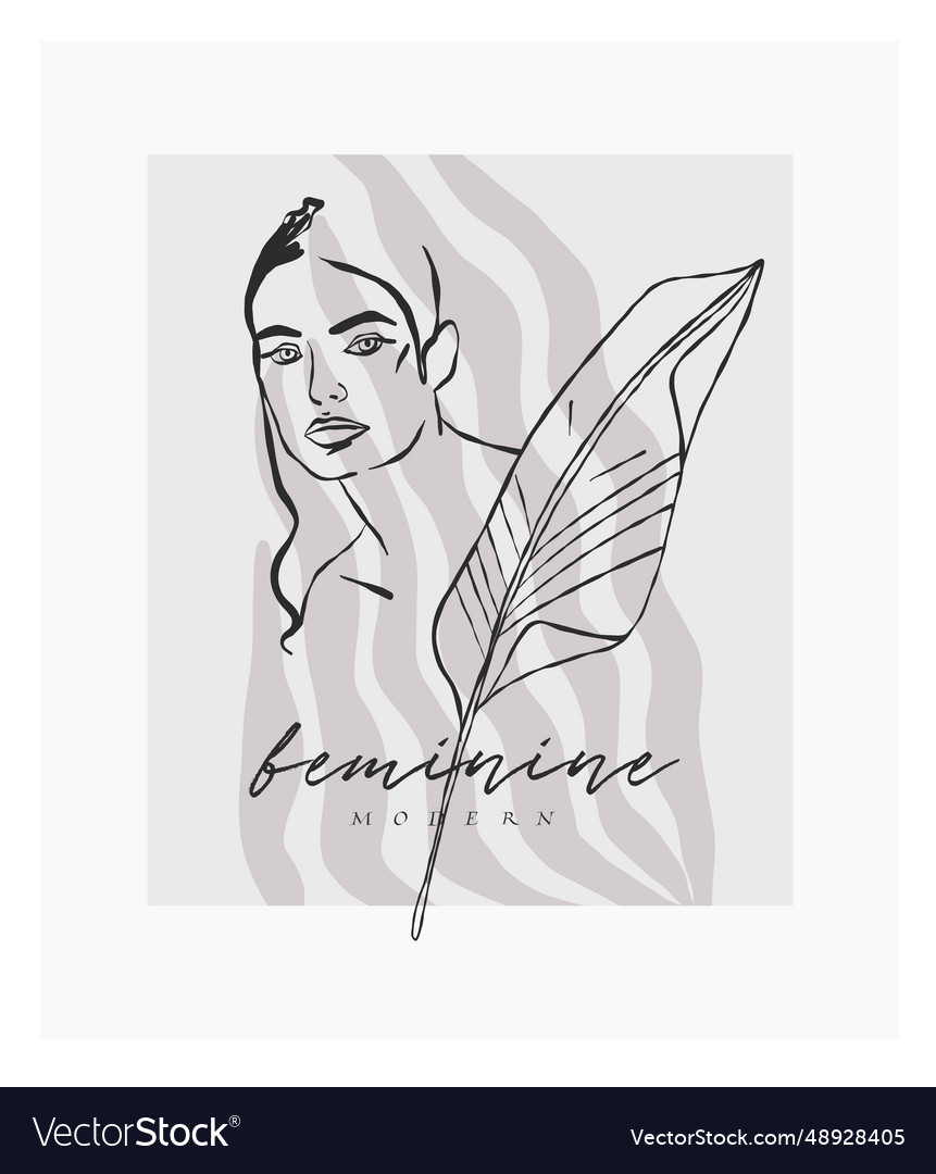 Hand drawn abstract graphic line art simple Vector Image