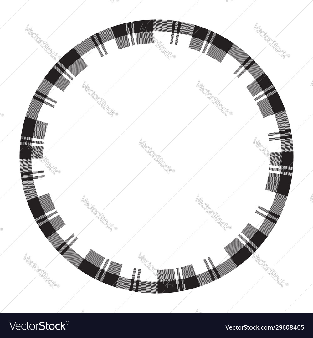 Round frame vintage pattern design template