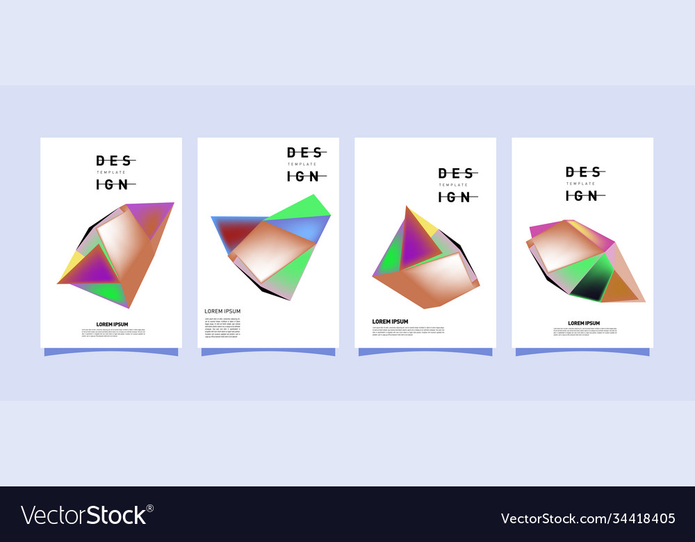 Simple colorful abstract geometric background