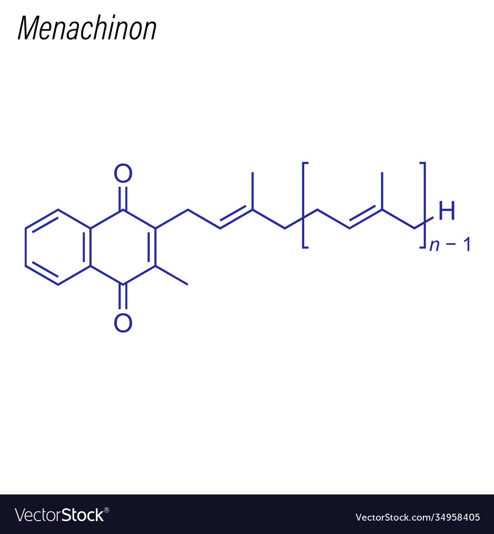 Skelettformel menaquinone Vitamin k2
