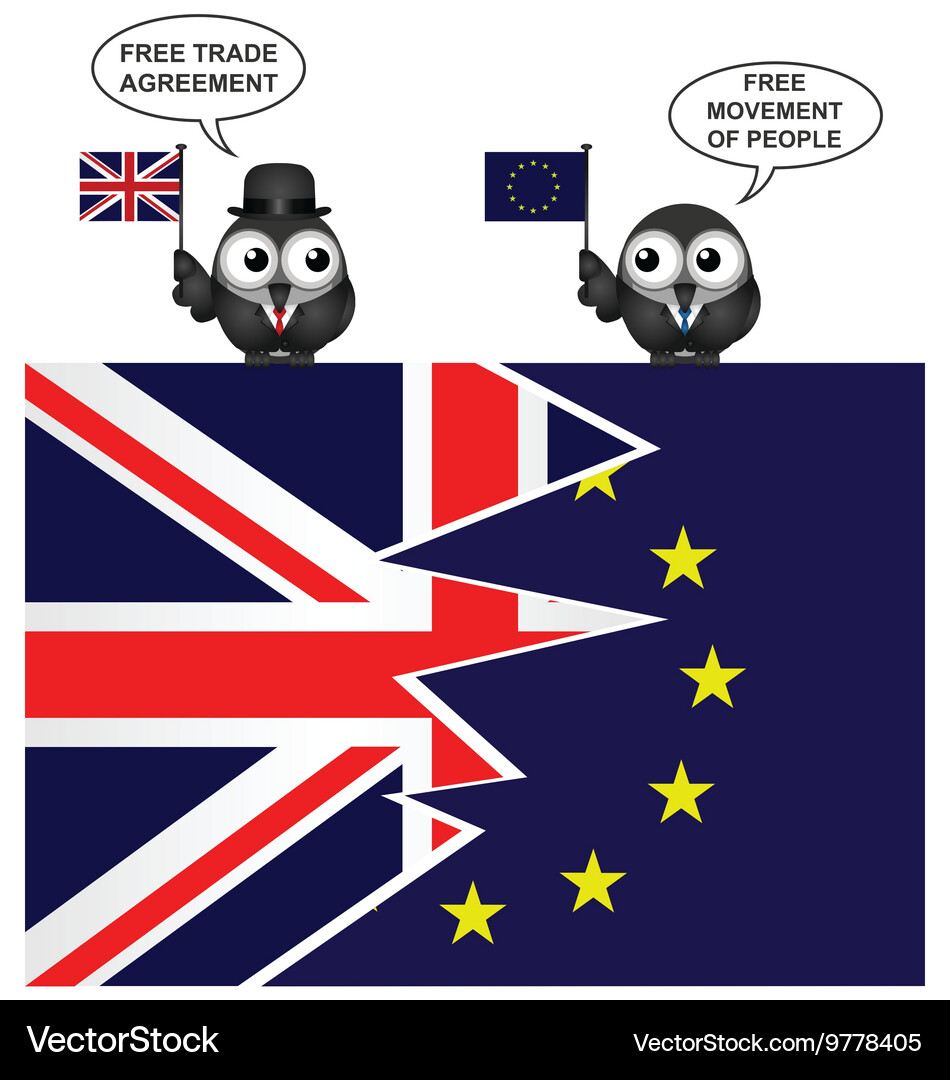 United kingdom exit from the european union Vector Image