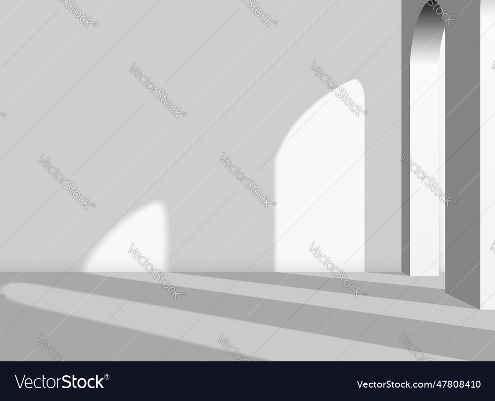 Abstract architectural 3d background with arches vector image Abstract architectural 3d background with arches