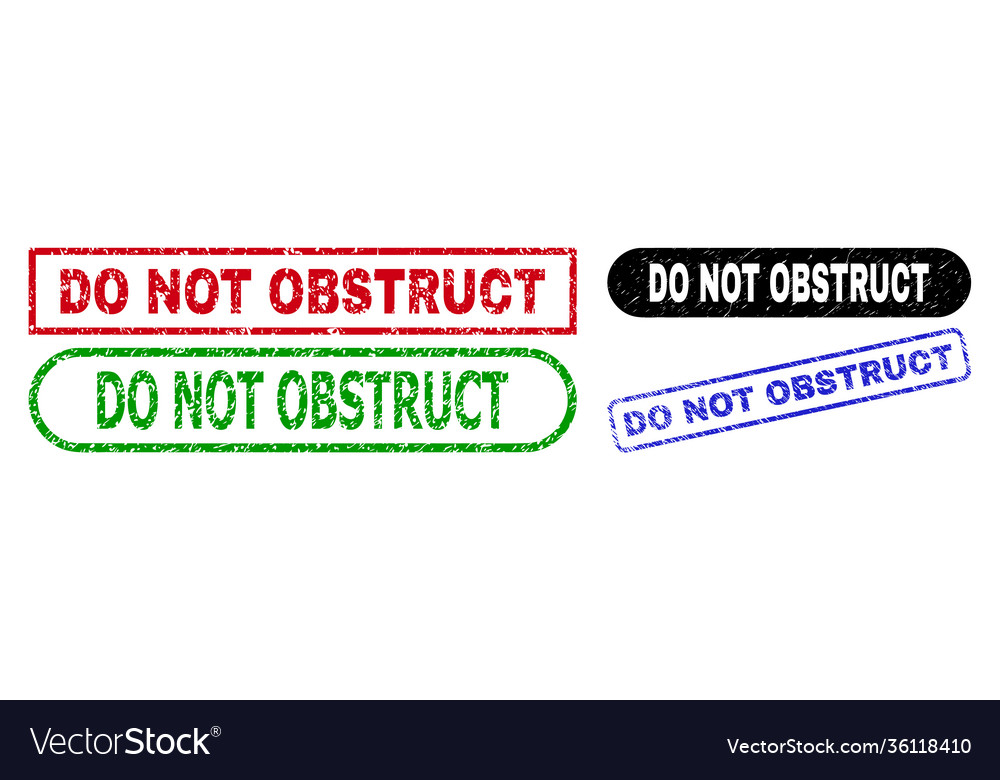 Do not obstruct rectangle seals using distress