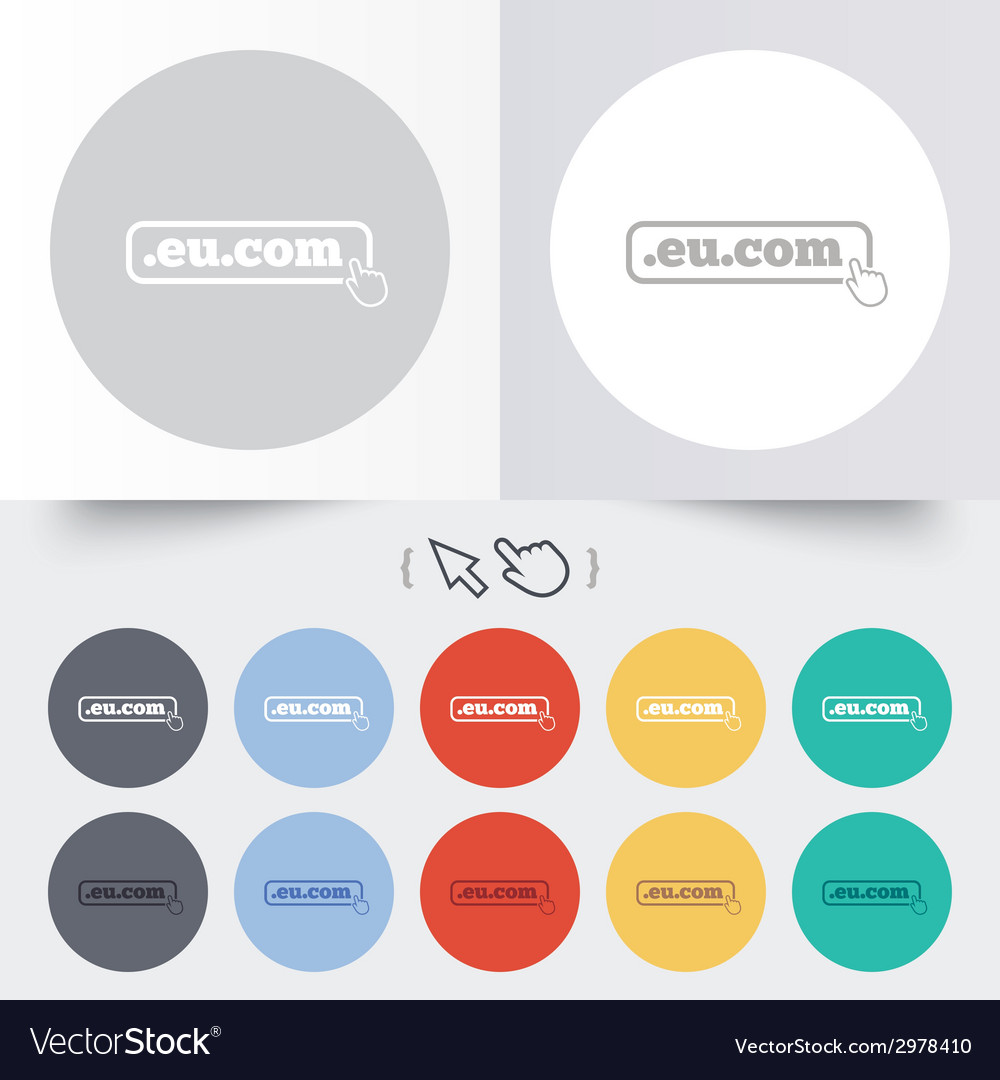 Domain eucom sign icon internet subdomain