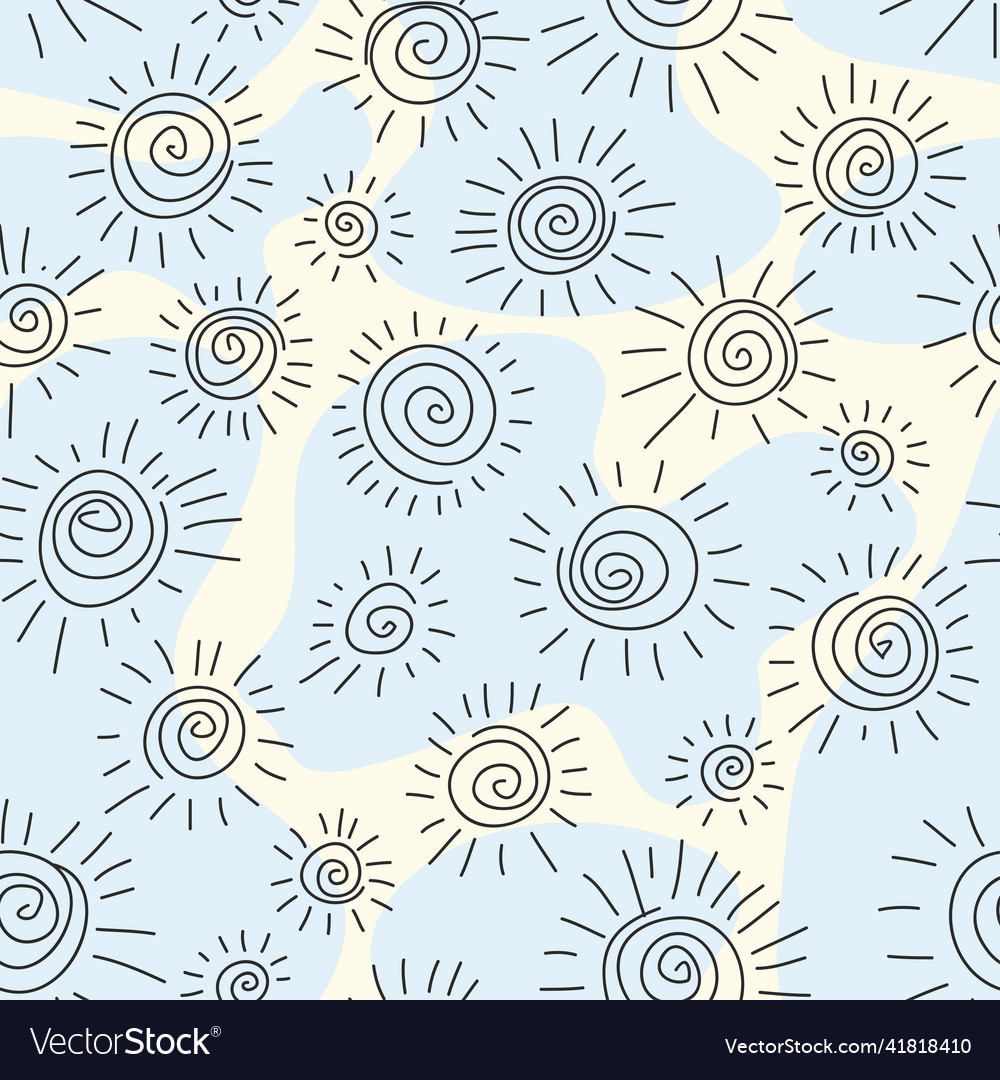 Hand drawn seamless pattern simple vector image Hand drawn seamless pattern simple