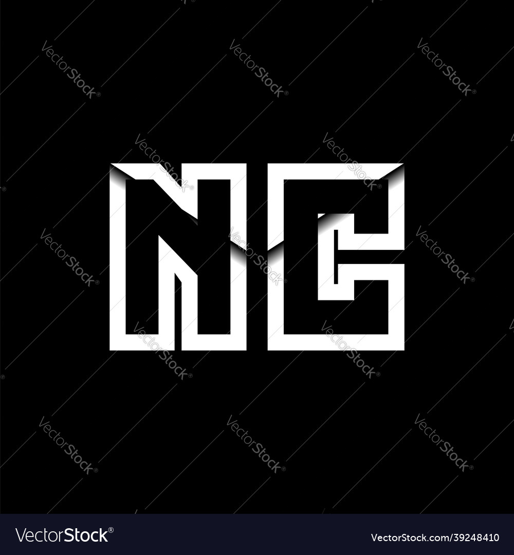 Nc monogram envelope shape style