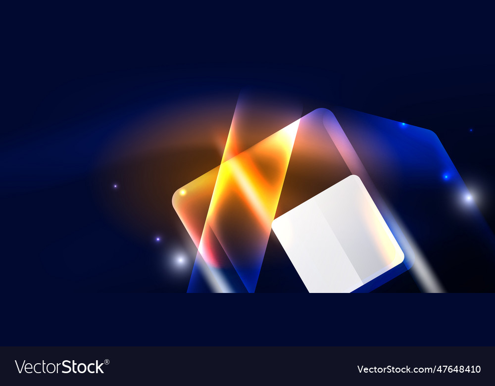 Neon speed arrow and line shapes background hi vector image Neon speed arrow and line shapes background hi