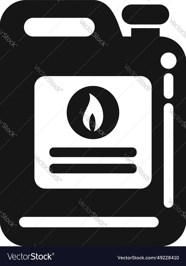 New label kerosene canister icon simple