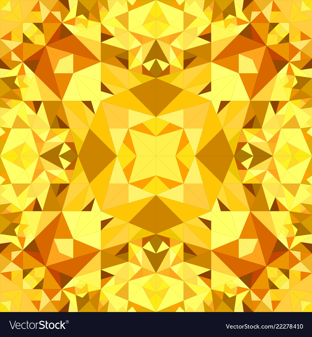 Orange repeating kaleidoscope pattern background Vector Image Orange repeating kaleidoscope pattern background