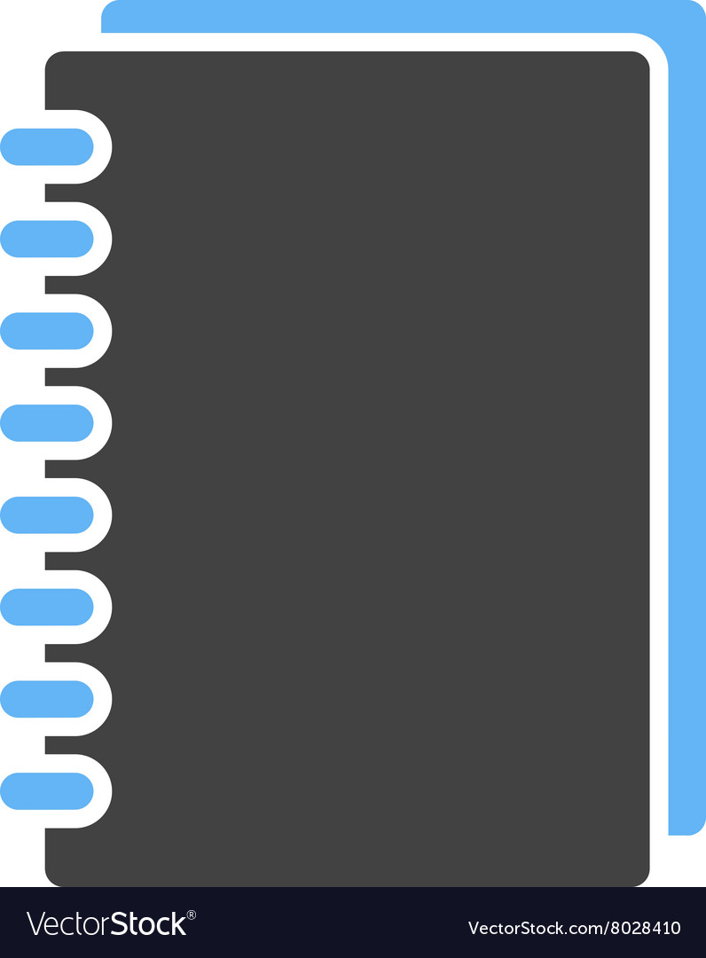 Spiral notebook Royalty Free Vector Image VectorStock