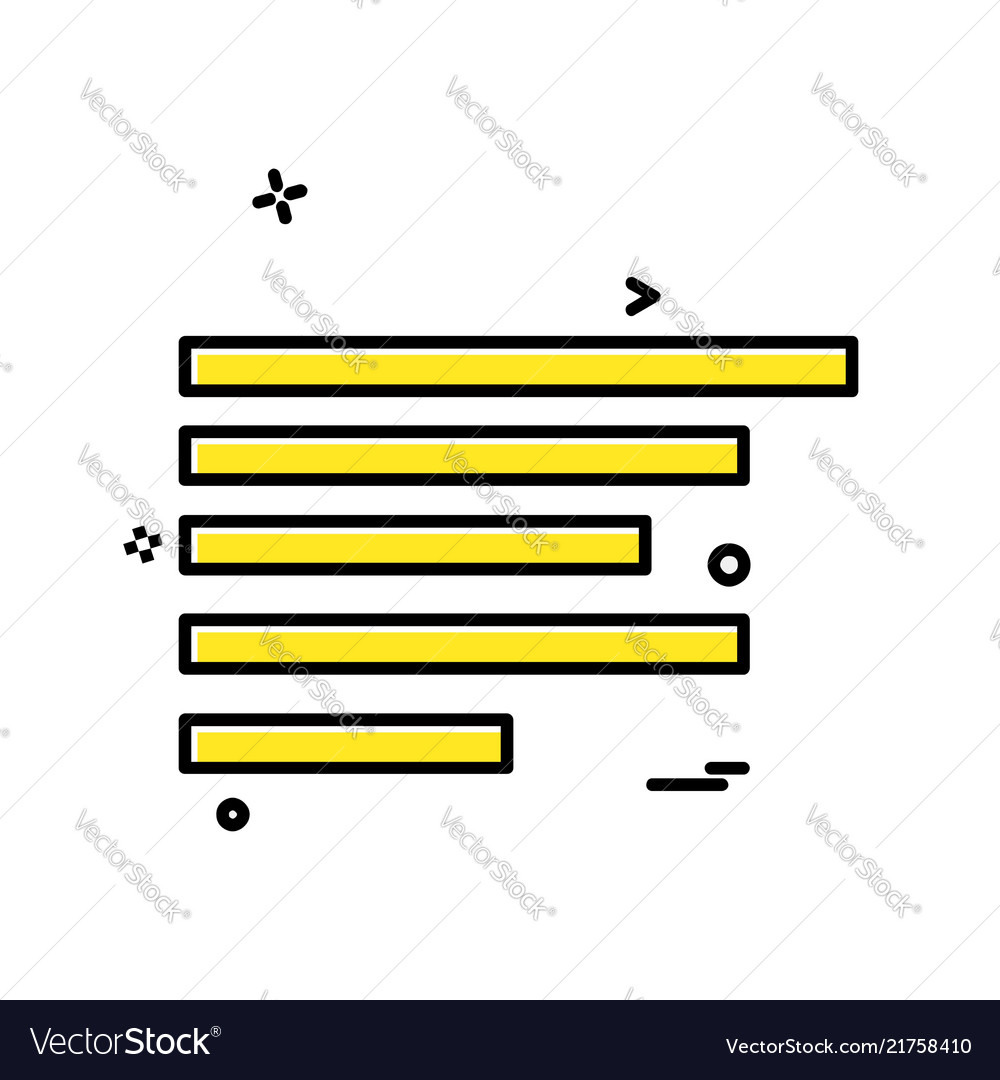 Text alignment icon design vector image Text alignment icon design