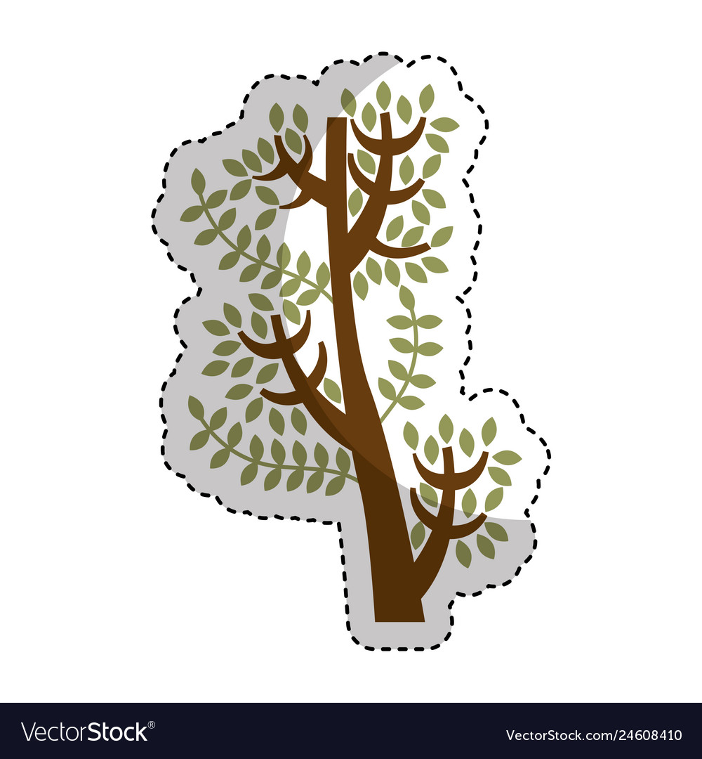 Tree branch isolated icon Royalty Free Vector Image