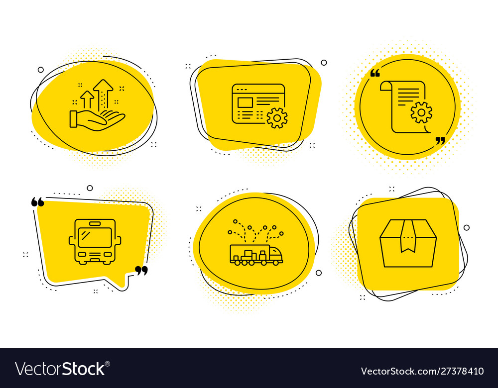 Web settings analysis graph and technical vector image Web settings analysis graph and technical