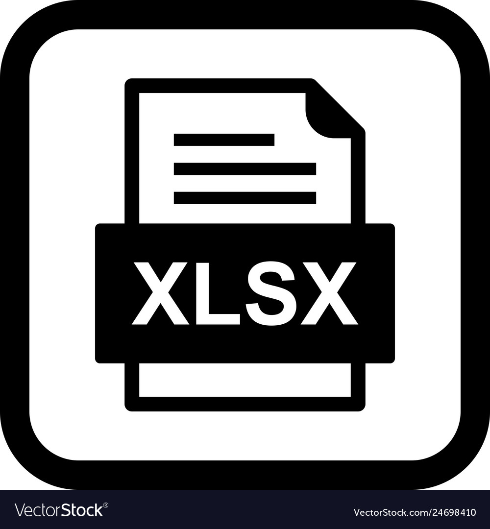 Xlsx file document icon