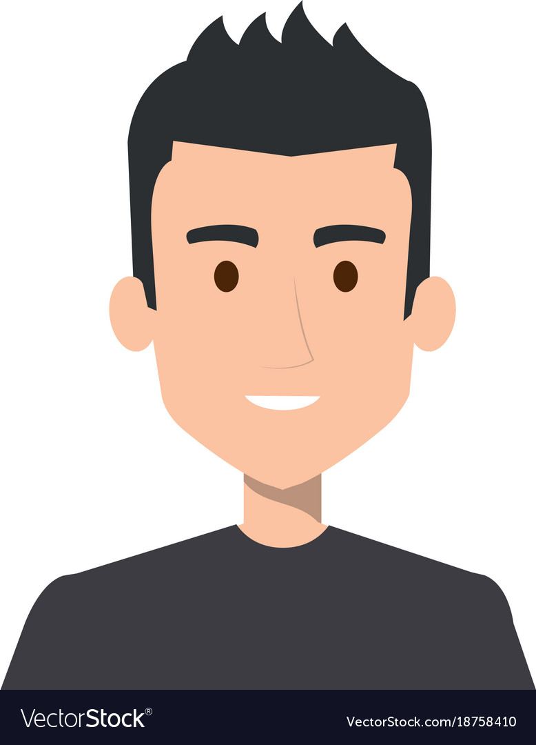 Young man avatar character Royalty Free Vector Image