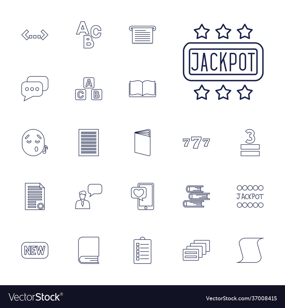22 text icons Royalty Free Vector Image - VectorStock