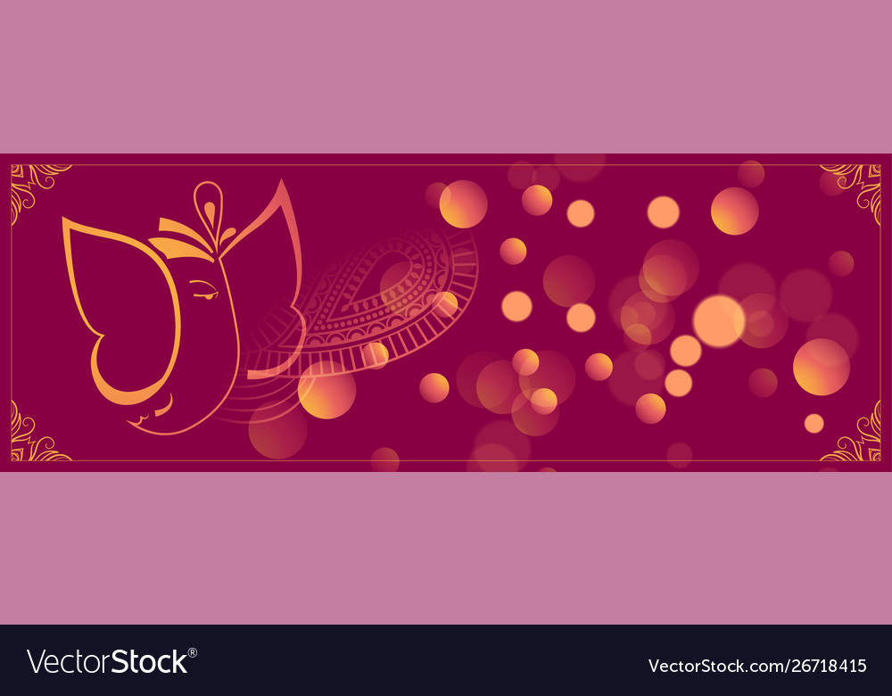 Schöne Lord ganesha Figur gemacht in Linie Stil vector image Schöne Lord ganesha Figur gemacht in Linie Stil