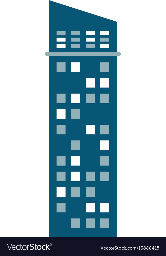 Building urban skyscraper Royalty Free Vector Image