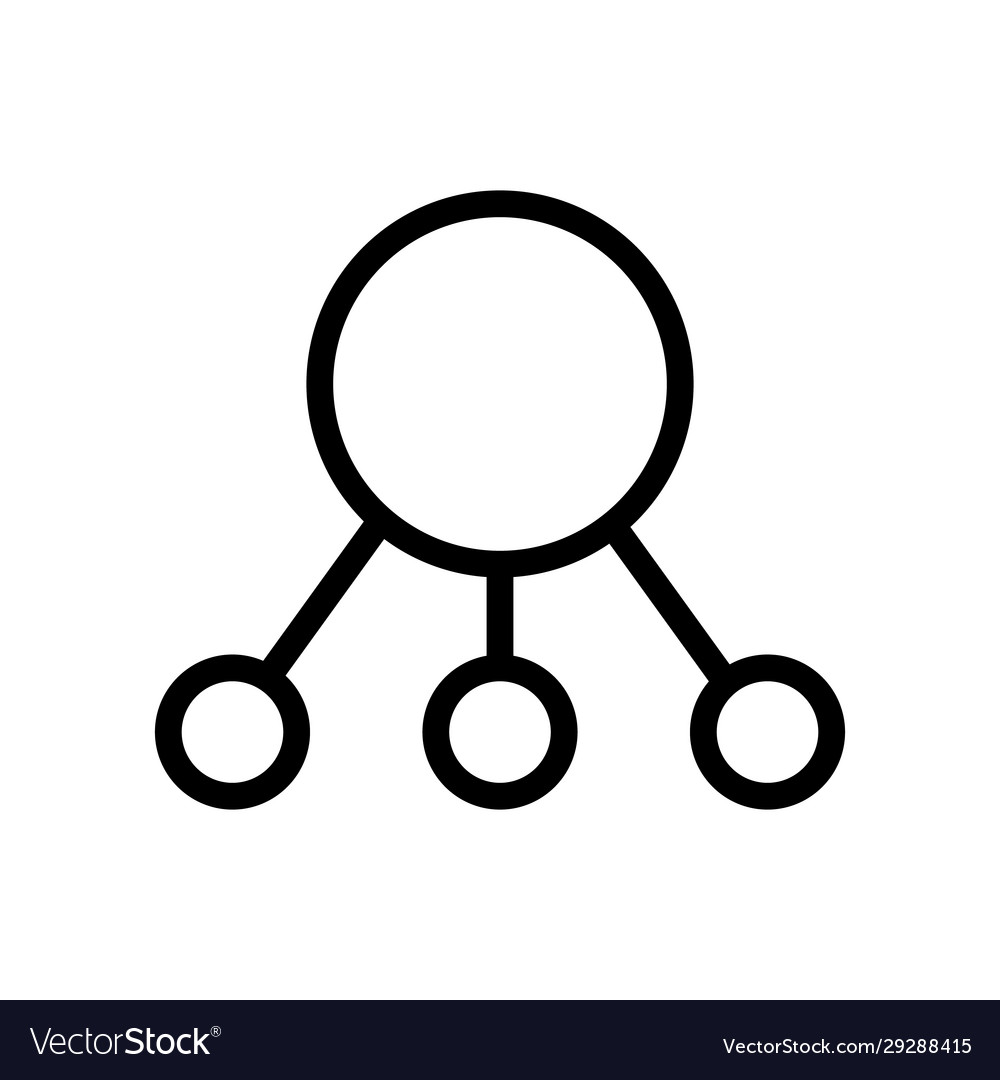Chart structure icon isolated contour vector image Chart structure icon isolated contour